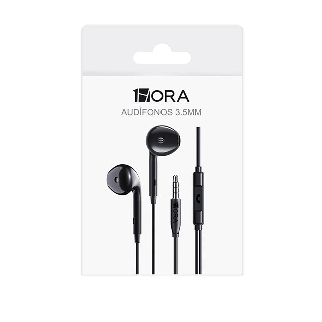 1HORA Audífonos alámbricos 3.5mm-AUT122