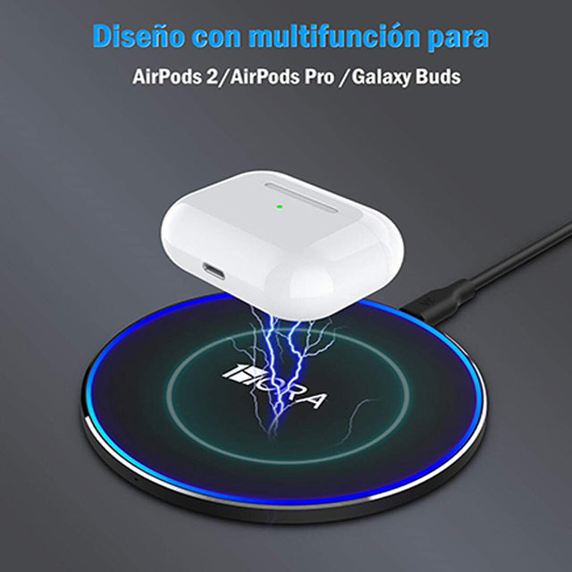 1HORA Cargador inalámbrico carga Rápida 10W - GAR151