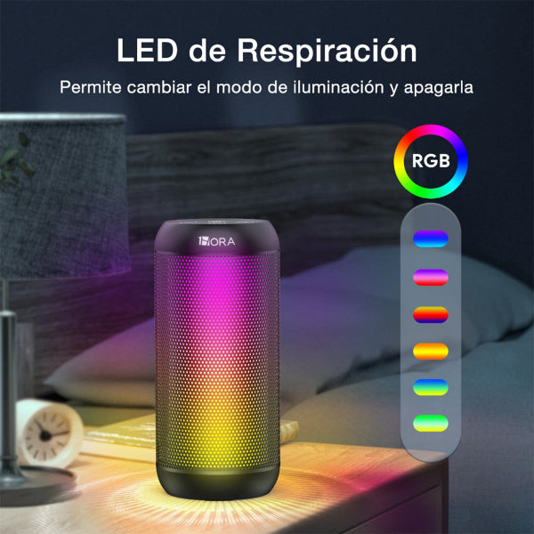 1HORA Bocinas Grandes Bluetooth 5.1 RGB boc242