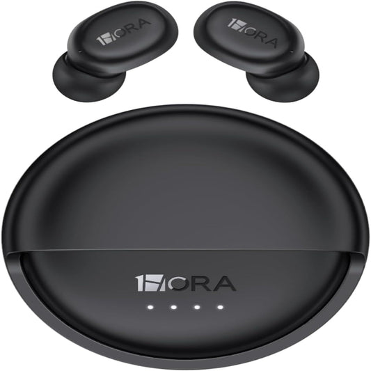 1HORA Audífonos con Estuche Giratorio, Manos libres Bluetooth 5.4, 32h Batería Sonido AUT216