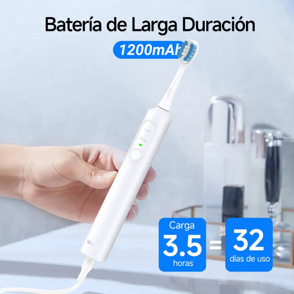 1HORA Cepillo de Dientes Eléctrico Recargable con Temporizador Inteligente CEP001