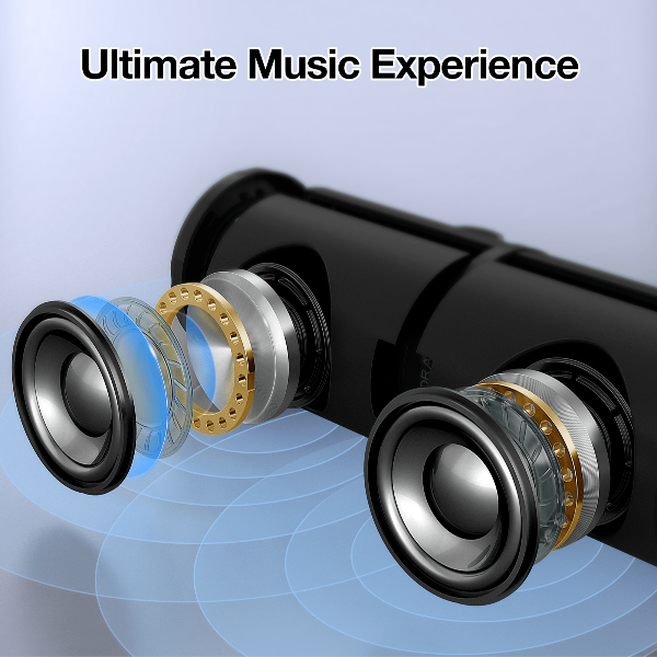 1HORA Bocina bluetooth Portátil 5.3-BOC060