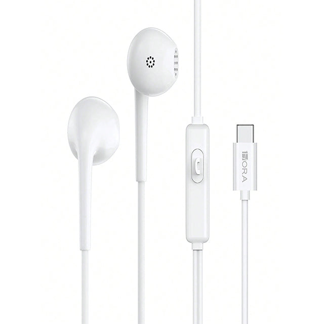 1HORA Audífonos alámbricos tipo c-AUT124