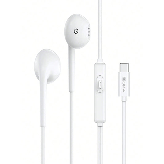 1HORA Audífonos alámbricos tipo c-AUT124