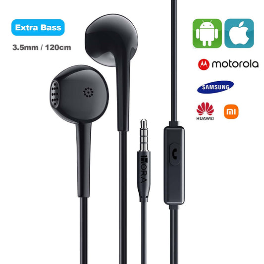 1HORA Audífonos alámbricos 3.5mm-AUT117