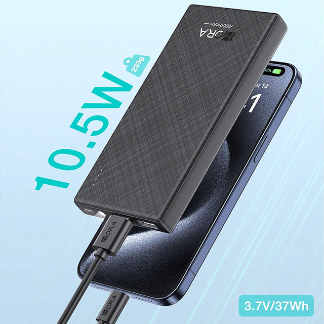 1HORA Batería Portátil Powerbank10000 mah incluye luz led GAR263
