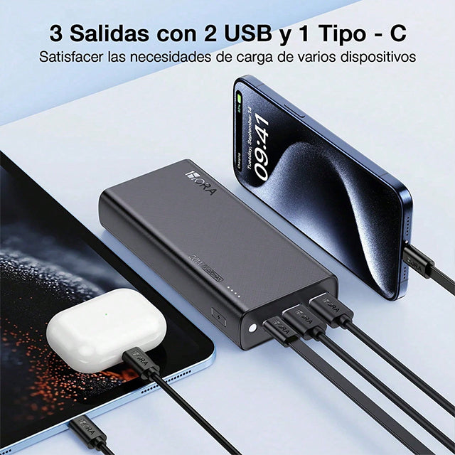 1Hora Batería Portátil Powerbank 20000 mah 20W GAR158