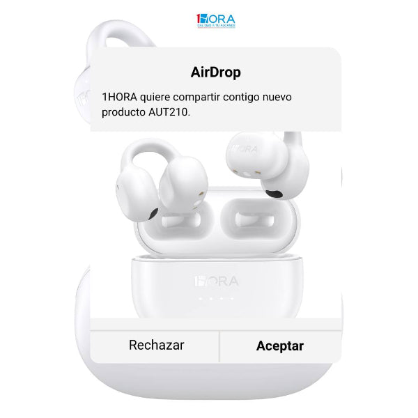 1HORA Audifonos Inalambricos Clip-ear AUT210