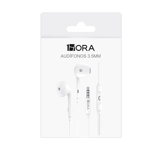 1HORA Audífonos alámbricos 3.5mm-AUT122
