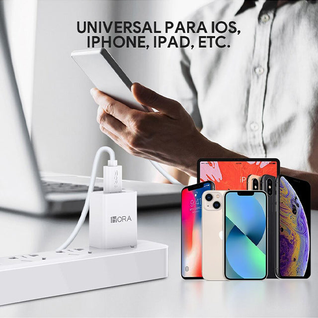 1HORA Combo cargador IP 2.0A-GAR088