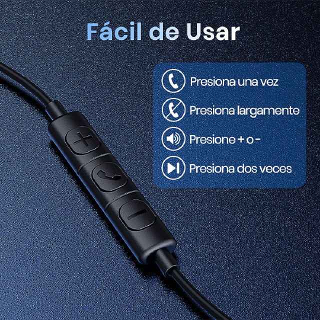 1HORA Audífonos alámbricos 3.5mm-AUT111