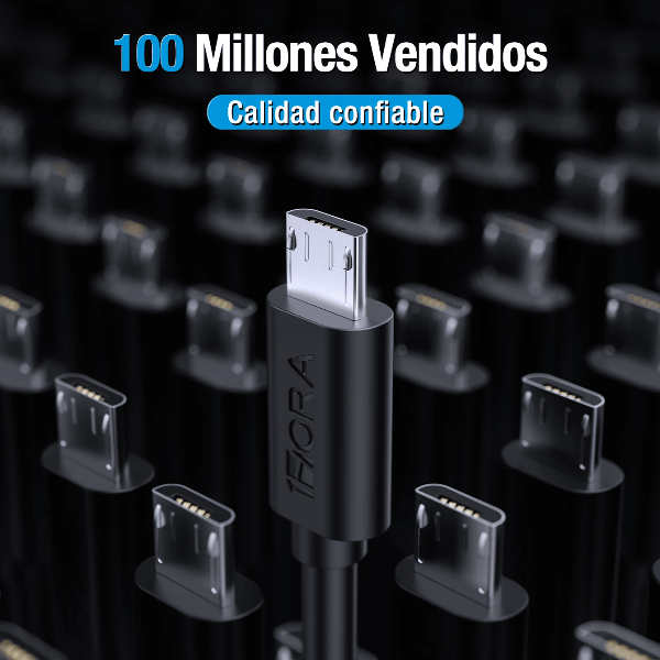 1HORA Cable V8 2.1A (2 METROS) - CAB178