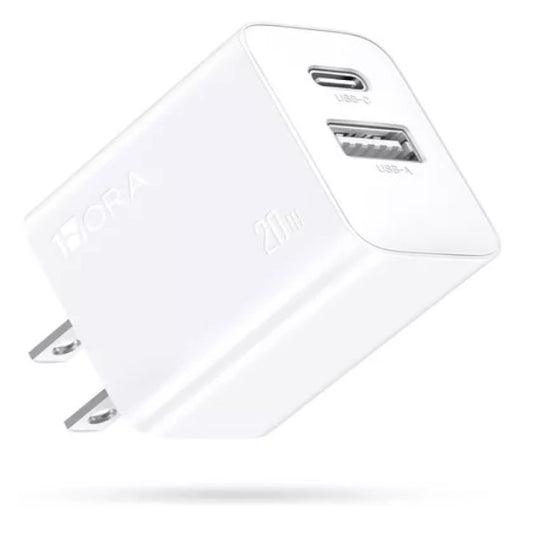 1HORA Cargador Carga Rápida Salida Dual Usb+c 20w GAR161