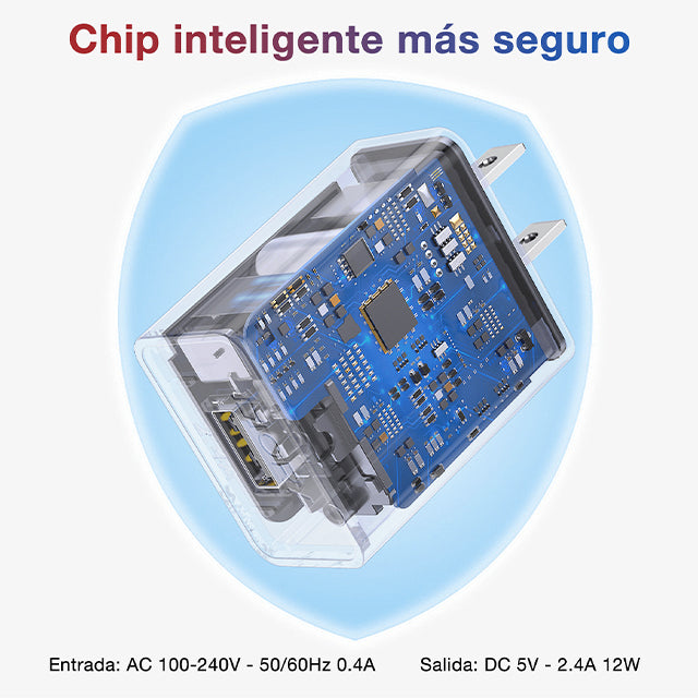 1HORA Combo cargador tipo C 2.4A - GAR142