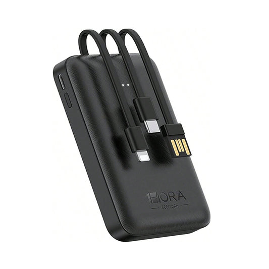 1HORA  Power bank 5000mAh Cargador portátil Batería Portátil 3 En 1 gar261