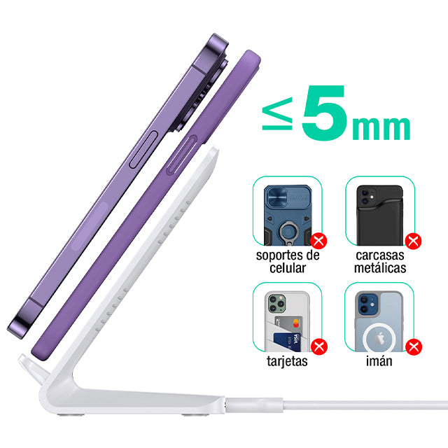 1HORA Cargador inalámbrico 15W-GAR157