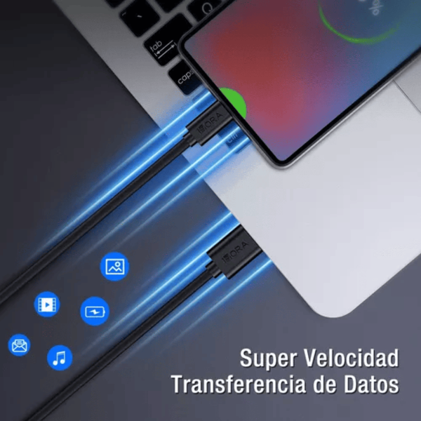 1HORA Cable TIPO C 2.1 A (2 METROS) - CAB185