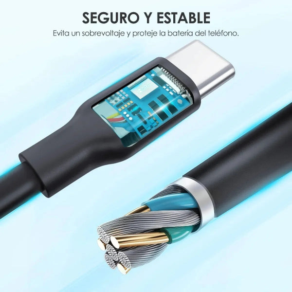1HORA Cable TIPO C 2.1A (1 METRO) - CAB184