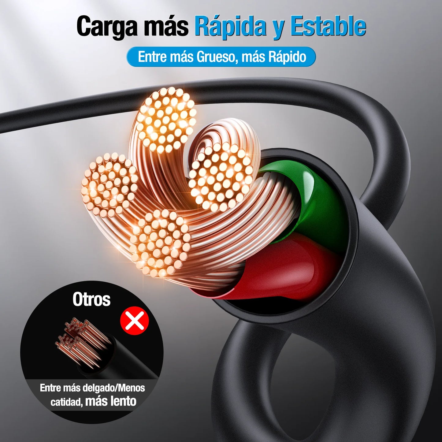 1HORA Cable V8 2.1A (1 METRO) - CAB177