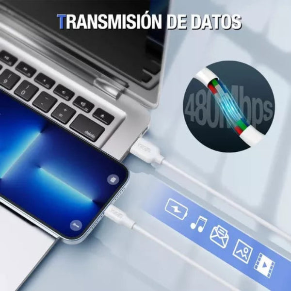 1HORA Cable IP 2.1A (1 METRO) - CAB238