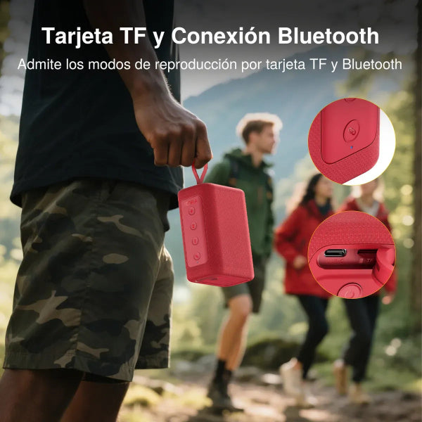 1HORA Bocina Bluetooth Portátil 7w Altavoz Pequeña  BOC244