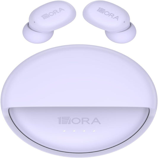 1HORA Audífonos con Estuche Giratorio, Manos libres Bluetooth 5.4, 32h Batería Sonido AUT216