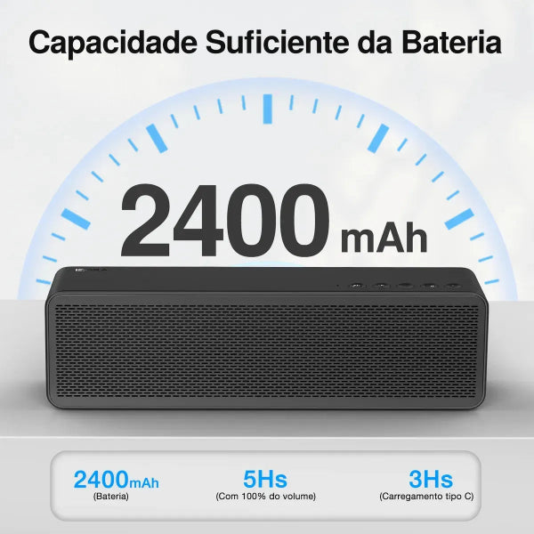 1HORA Bocina Bluetooth 20w Potente Con Bajos Profundos BOC250